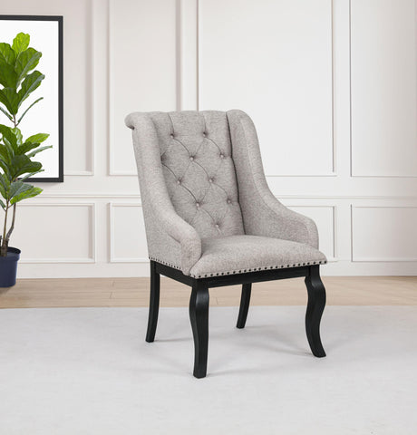 Phelps Tobacco Upholstered Dining Arm Chair, Set of 2 from Coaster - Luna Furniture