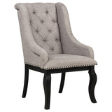 Phelps Tobacco Upholstered Dining Arm Chair, Set of 2 from Coaster - Luna Furniture