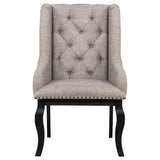 Phelps Tobacco Upholstered Dining Arm Chair, Set of 2 from Coaster - Luna Furniture