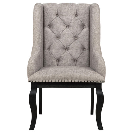 Phelps Tobacco Upholstered Dining Arm Chair, Set of 2 from Coaster - Luna Furniture