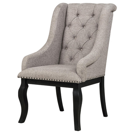 Phelps Tobacco Upholstered Dining Arm Chair, Set of 2 from Coaster - Luna Furniture