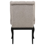 Phelps Tobacco Upholstered Dining Arm Chair, Set of 2 from Coaster - Luna Furniture