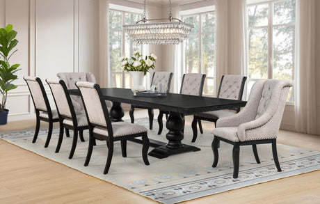Phelps Tobacco Upholstered Dining Arm Chair, Set of 2 from Coaster - Luna Furniture