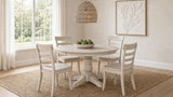 Orrison Linen 5-Piece Oval 62-inch Extension Leaf Dining Set from Coaster - Luna Furniture