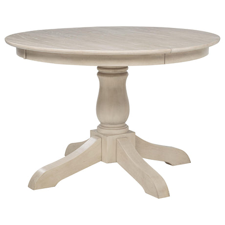 Orrison Linen Oval 62-inch Wood Extension Leaf Dining Table from Coaster - Luna Furniture