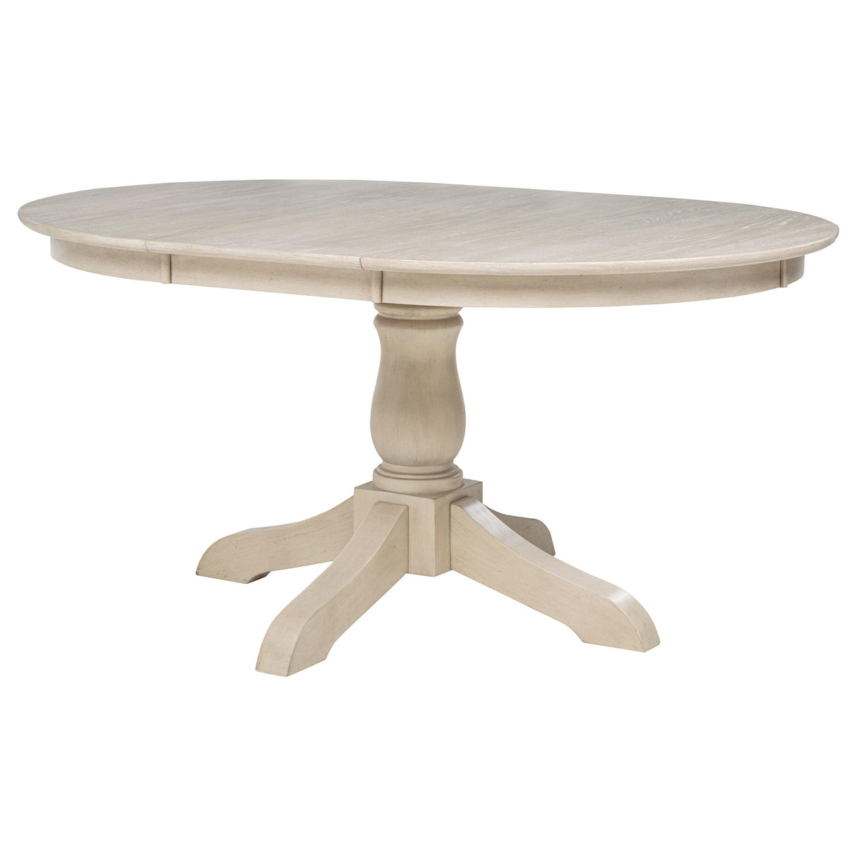 Orrison Linen Oval 62-inch Wood Extension Leaf Dining Table from Coaster - Luna Furniture