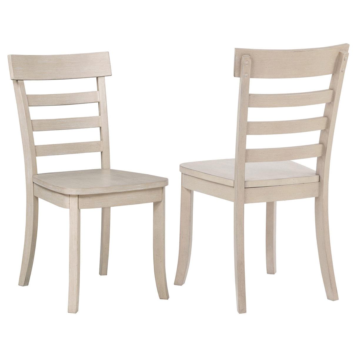 Orrison Linen Ladder Back Dining Side Chair, Set of 2 from Coaster - Luna Furniture