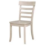 Orrison Linen Ladder Back Dining Side Chair, Set of 2 from Coaster - Luna Furniture
