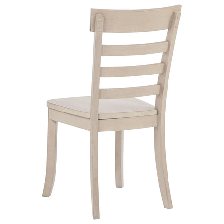 Orrison Linen Ladder Back Dining Side Chair, Set of 2 from Coaster - Luna Furniture