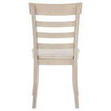 Orrison Linen Ladder Back Dining Side Chair, Set of 2 from Coaster - Luna Furniture