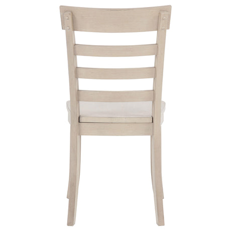 Orrison Linen Ladder Back Dining Side Chair, Set of 2 from Coaster - Luna Furniture