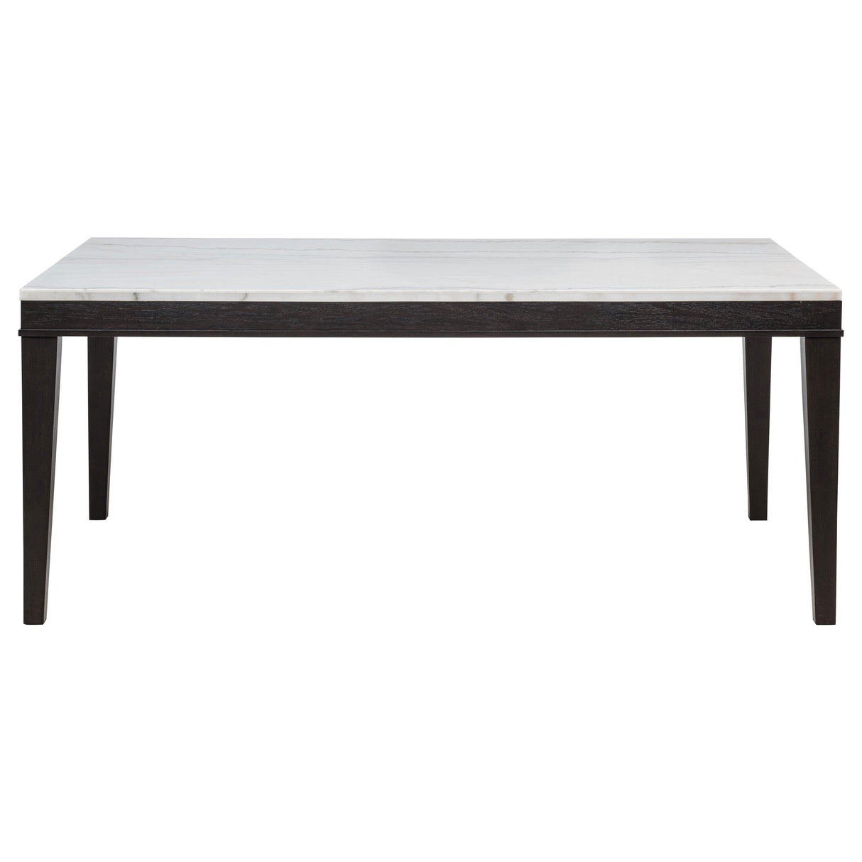 Averill Tan / Coffee Bean and White 7-piece Marble Top Dining Set from Coaster - Luna Furniture