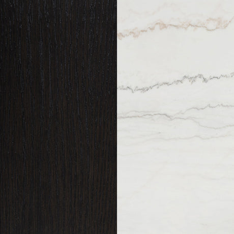 Averill Coffee Bean and White 72-Inch Rectangular Dining Table with Marble Top from Coaster - Luna Furniture