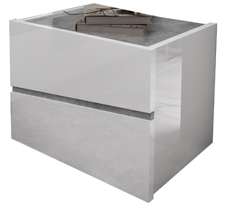 Alba White Nightstand from ESF Furniture - Luna Furniture