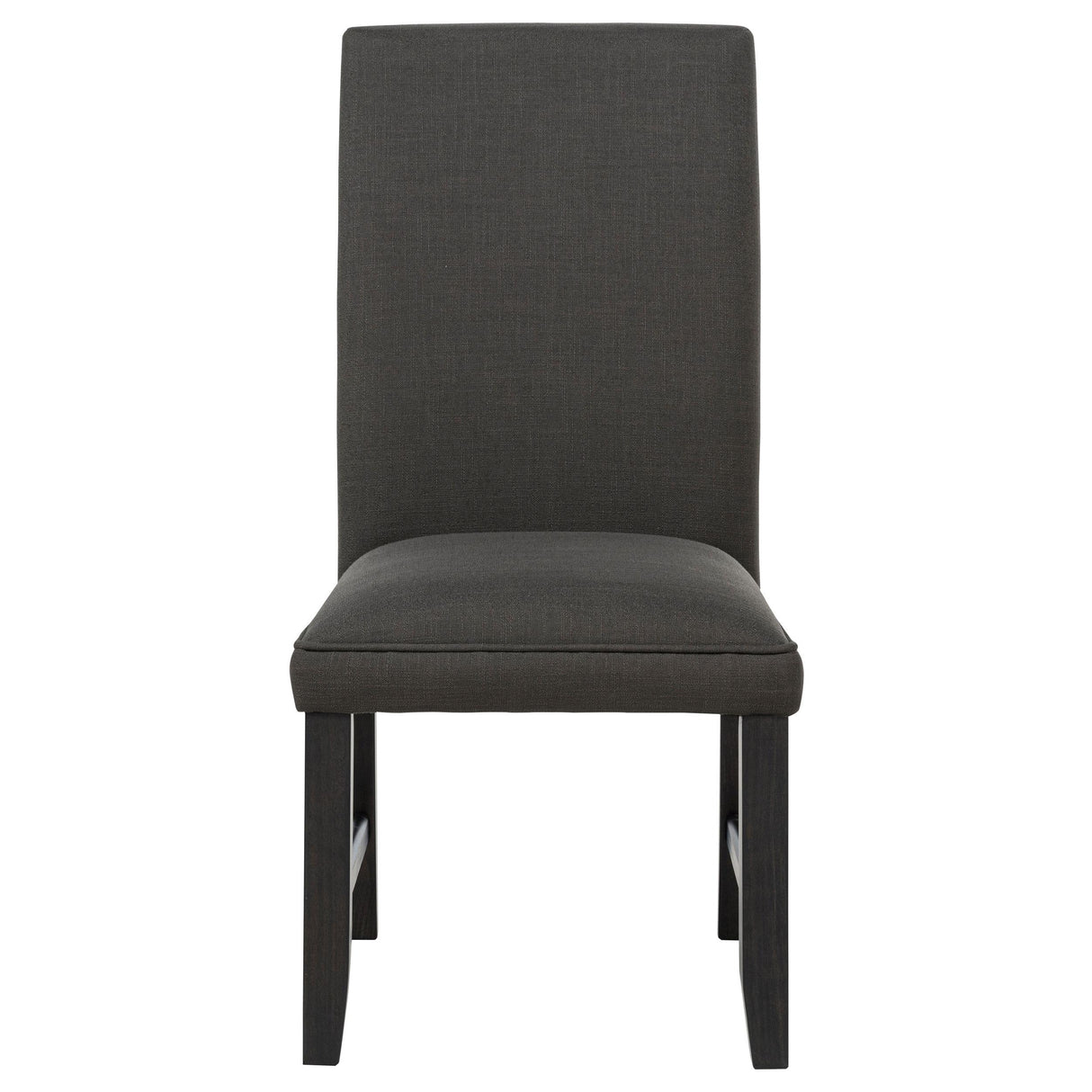 Berning Charcoal and Gray Fabric Upholstered Parson Side Chair, Set of 2 from Coaster - Luna Furniture