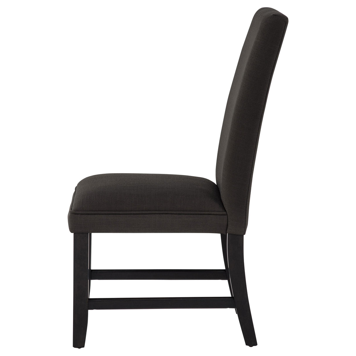 Berning Charcoal and Gray Fabric Upholstered Parson Side Chair, Set of 2 from Coaster - Luna Furniture