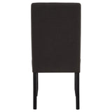 Berning Charcoal and Gray Fabric Upholstered Parson Side Chair, Set of 2 from Coaster - Luna Furniture
