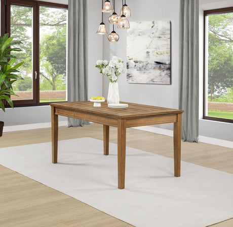 Atwood Warm Brown Rectangular Wood Dining Table from Coaster - Luna Furniture
