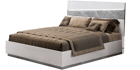 Alba White LED Queen Bed from ESF Furniture - Luna Furniture