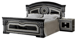 Aida Black/Silver Queen Bed from ESF Furniture - Luna Furniture