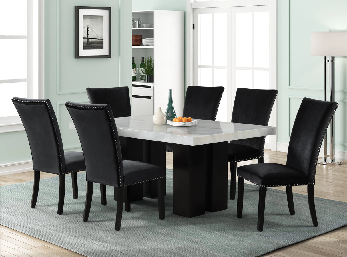 Solna Black/Gray 6-Piece Dining Set from Happy Homes - Luna Furniture