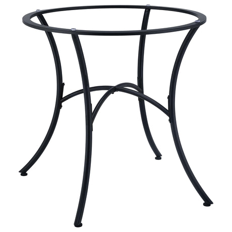 Kline Matte Black Curved Metal Dining Table Base from Coaster - Luna Furniture