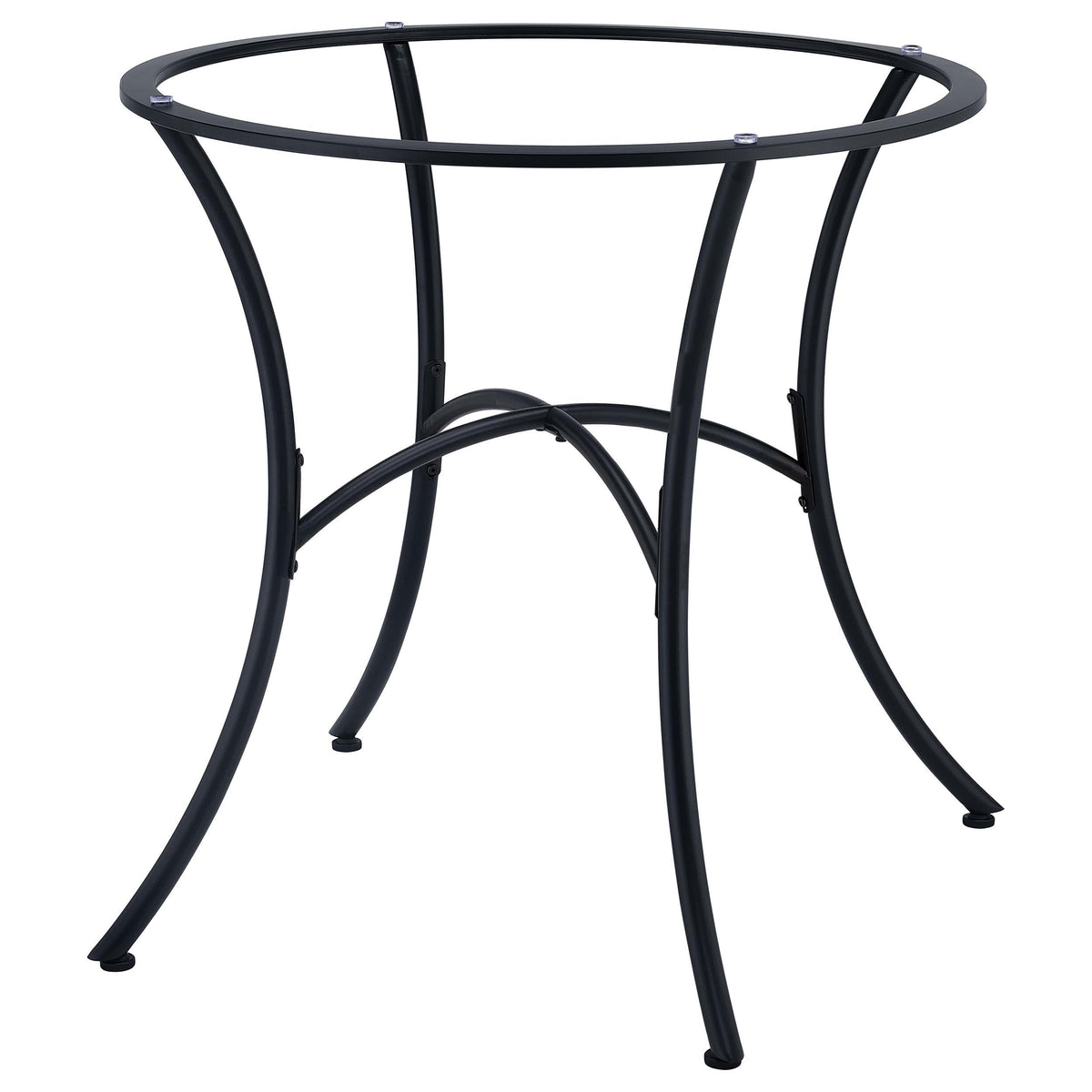 Kline Matte Black Curved Metal Dining Table Base from Coaster - Luna Furniture