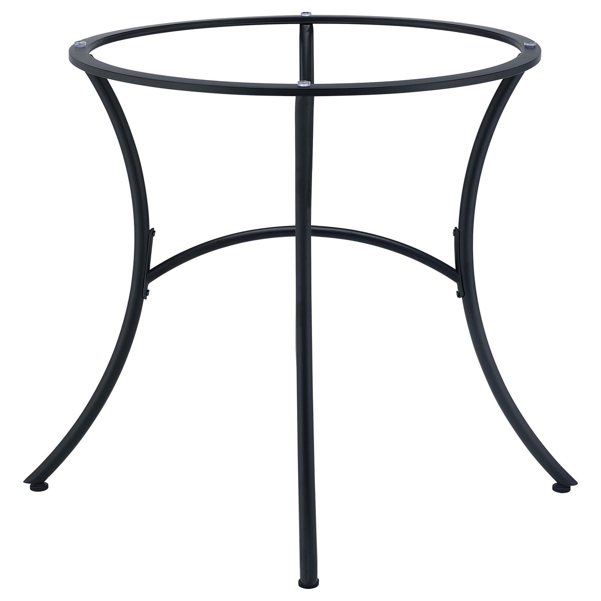 Kline Matte Black Curved Metal Dining Table Base from Coaster - Luna Furniture