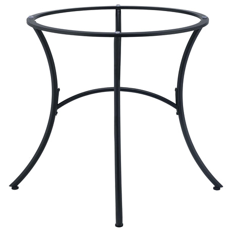 Kline Matte Black Curved Metal Dining Table Base from Coaster - Luna Furniture