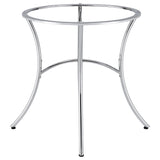 Kline Chrome Curved Metal Dining Table Base from Coaster - Luna Furniture