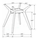 Paxton Green 5-piece Round Glass Top Counter Height Dining Set from Coaster - Luna Furniture