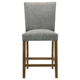 Paxton Gray 5-piece Round Glass Top Counter Height Dining Set from Coaster - Luna Furniture