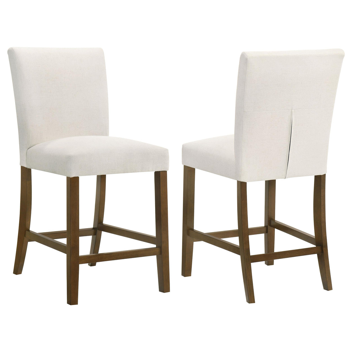 Paxton Beige / Brown Upholstered Counter Height Dining Chair, Set of 2 from Coaster - Luna Furniture