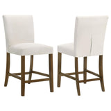 Paxton Beige / Brown Upholstered Counter Height Dining Chair, Set of 2 from Coaster - Luna Furniture
