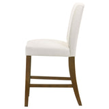 Paxton Beige / Brown Upholstered Counter Height Dining Chair, Set of 2 from Coaster - Luna Furniture