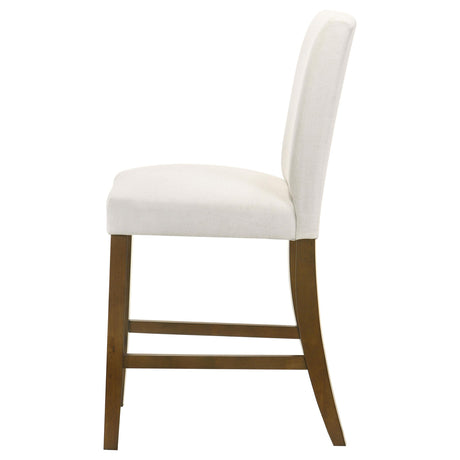 Paxton Beige / Brown Upholstered Counter Height Dining Chair, Set of 2 from Coaster - Luna Furniture