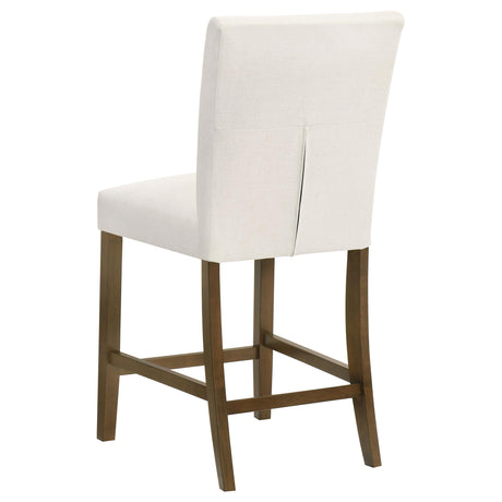 Paxton Beige / Brown Upholstered Counter Height Dining Chair, Set of 2 from Coaster - Luna Furniture