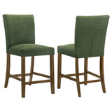 Paxton Green Upholstered Counter Height Dining Chair, Set of 2 from Coaster - Luna Furniture