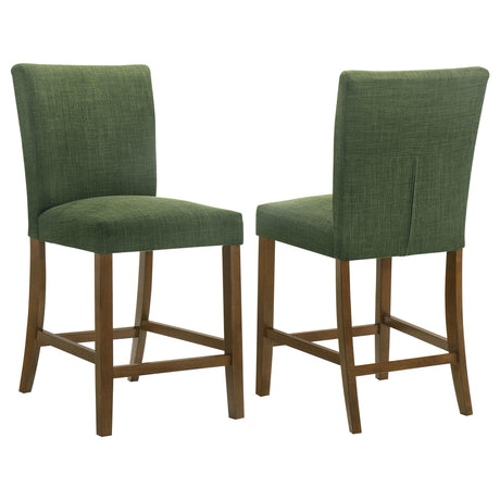 Paxton Green Upholstered Counter Height Dining Chair, Set of 2 from Coaster - Luna Furniture