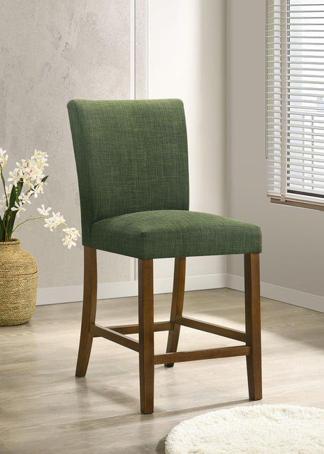 Paxton Green Upholstered Counter Height Dining Chair, Set of 2 from Coaster - Luna Furniture