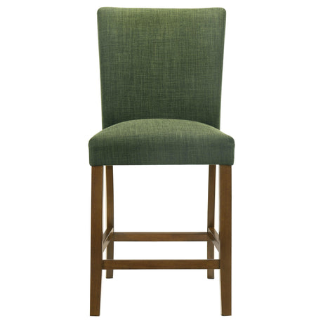 Paxton Green Upholstered Counter Height Dining Chair, Set of 2 from Coaster - Luna Furniture