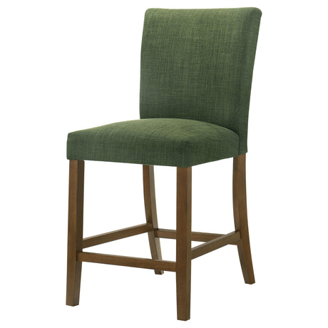 Paxton Green Upholstered Counter Height Dining Chair, Set of 2 from Coaster - Luna Furniture