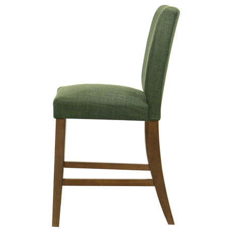 Paxton Green Upholstered Counter Height Dining Chair, Set of 2 from Coaster - Luna Furniture