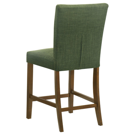 Paxton Green Upholstered Counter Height Dining Chair, Set of 2 from Coaster - Luna Furniture