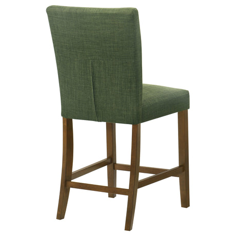 Paxton Green Upholstered Counter Height Dining Chair, Set of 2 from Coaster - Luna Furniture