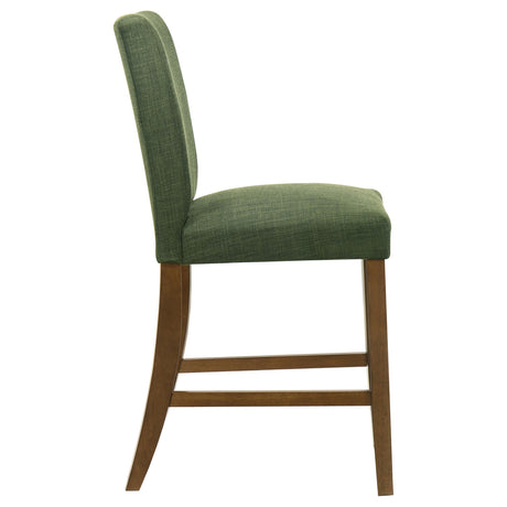 Paxton Green Upholstered Counter Height Dining Chair, Set of 2 from Coaster - Luna Furniture