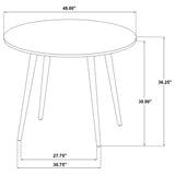 Andrews Light Ash 5-Piece Round Counter Height Dining Set from Coaster - Luna Furniture