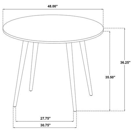 Andrews Light Ash 5-Piece Round Counter Height Dining Set from Coaster - Luna Furniture
