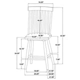 Andrews Light Ash 5-Piece Round Counter Height Dining Set from Coaster - Luna Furniture