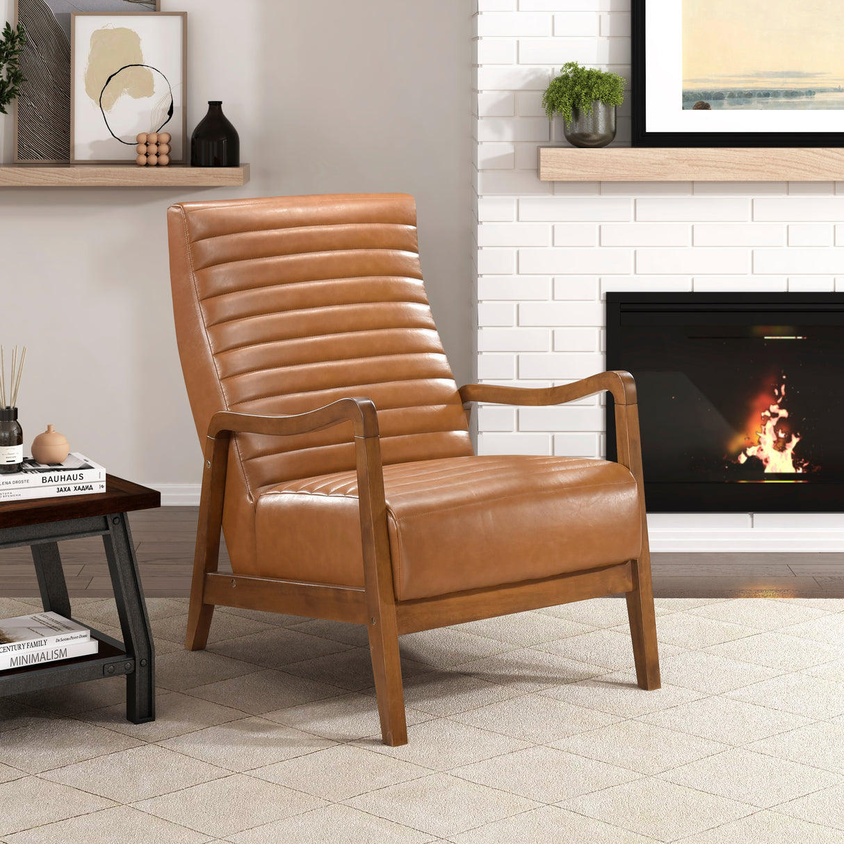 Adriano Beige Accent Chair from Homelegance - Luna Furniture